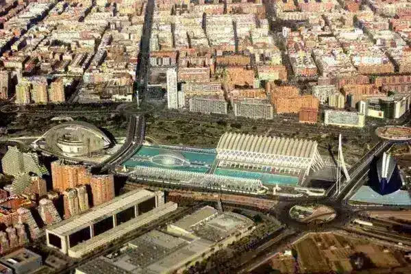 Ciudad de Valencia vista desde el aire