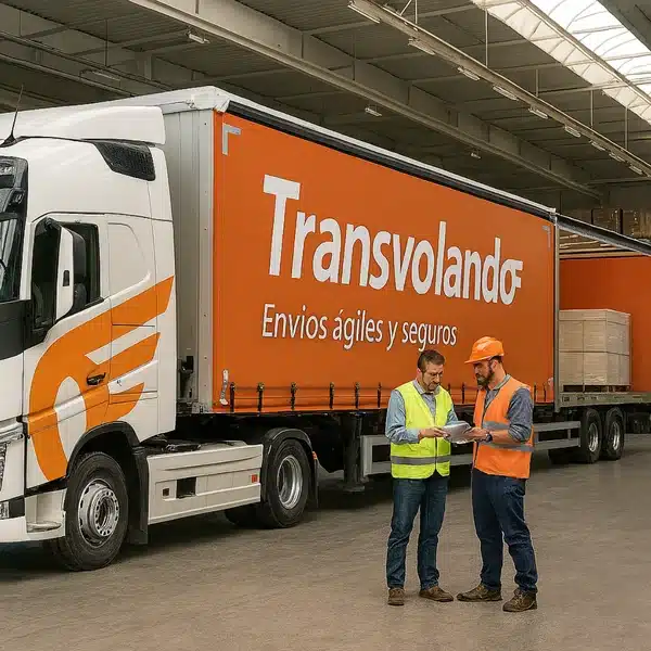 Camión de rutas diarias Madrid–Barcelona con servicio fijo